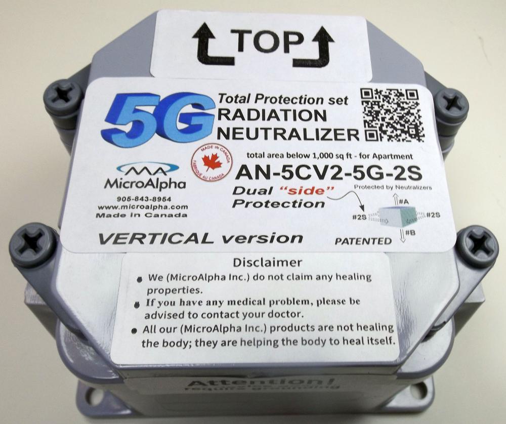 5G Apartment EMF Protection from "Side" set of two Neutralizers