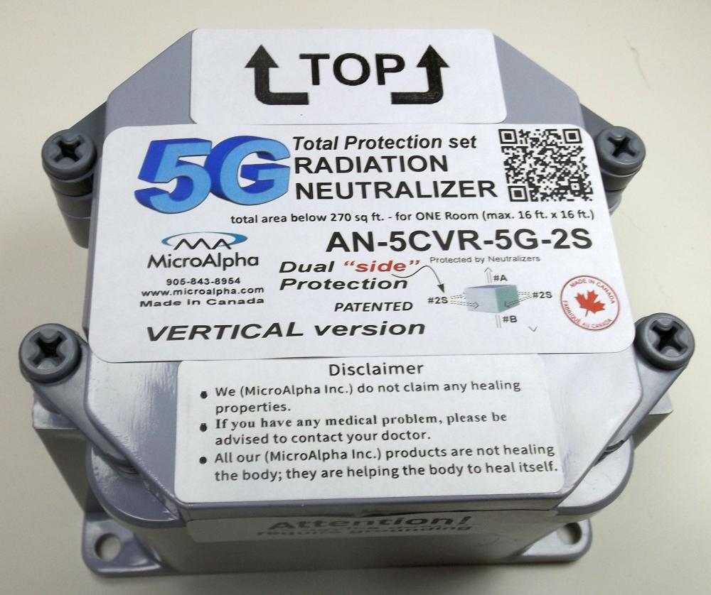 5G Room EMF Protection from "Side" set of two Neutralizers